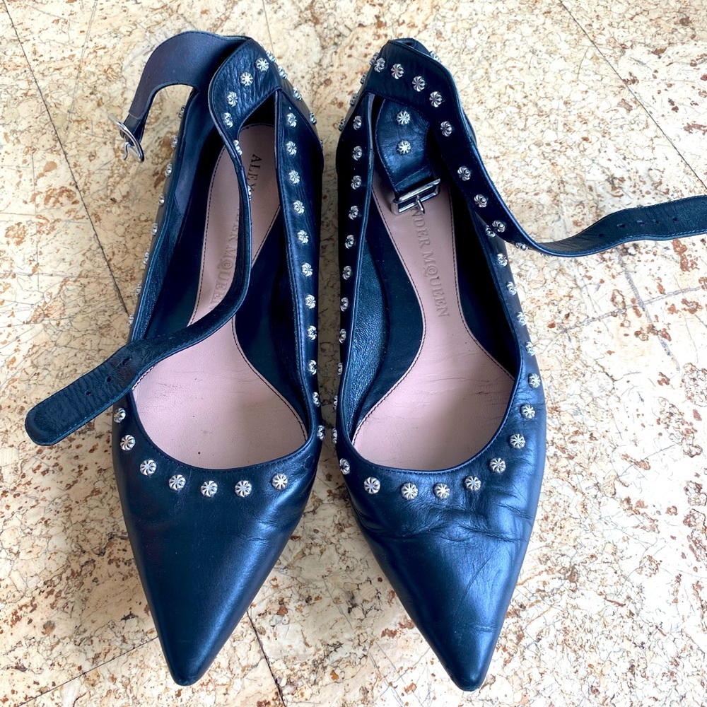 Alexander McQueen ballet flats with ankle strap